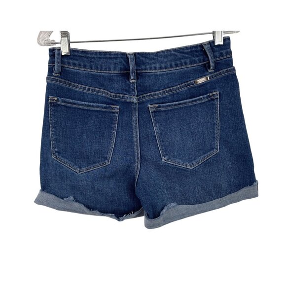 KANCAN Womens Stretch High Rise Cuff Denim Shorts Size XL - Picture 2 of 8